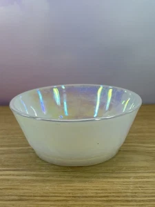 Cuenco pequeño de 5" vintage Anchor Hocking Fire King Aurora Moonglow iridiscente - Imagen 1 de 6