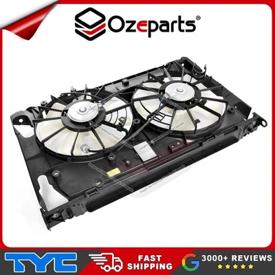 AC Radiator Thermo Cooling Fan Assembly Dual For Toyota RAV4 ACA30 06~13 3.5L V6 - Image 1 of 4