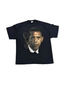 Camisa De Colección Barack Obama Para Hombres XL NUEVA SIN ETIQUETAS Camiseta Gráfica Rap Política Novedad Y2K - Imagen 1 de 4