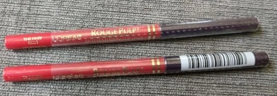 L'Oreal Rouge Pulp Anti-Feathering Lipliner The Fiery Reds 2pk NEW - Image 1 of 2