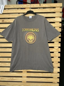 Vintage 00s The Offspring 2001 European Tour Metal Rock Band Faded T-Shirt - Picture 1 of 12