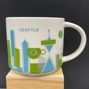 Taza de café Starbucks Seattle You Are Here Collection Series 2015 14 oz taza de té - Imagen 1 de 5