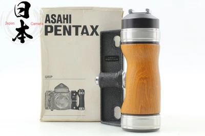 【Top MINT+++ in BOX 】 Asahi Pentax Wood Hot Shoe Hand Grip for 67 6x7 From JAPAN - Image 1 of 4