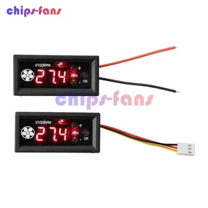 DC 12V 3A 4-Draht PWM Lüfter Temperaturregelung Drehzahlregler Digitalanzeige - Bild 1 von 26