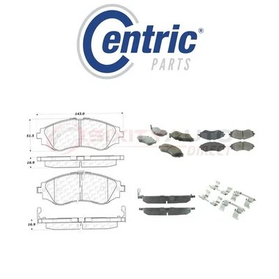 Centric Ceramic Disc Brake Pads w Shims for 2014-2016 Chevrolet Spark EV - bp - Image 1 of 4