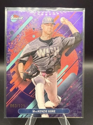 2025 Topps Finest - Rare Mackenzie Gore #237 Purple Refractor /125 - Image 1 of 2