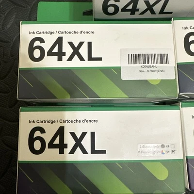 (5) 64XL High Yield Ink Cartridge - 2 Pack Black/Color Cart. Exp 12/2026 - Image 1 of 4