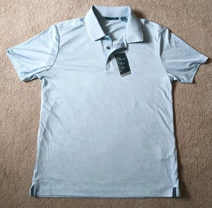 Perry Ellis Golf Polo Shirt Mens SMALL Moisture Wicking Activewear Blue Stretch - Picture 1 of 10