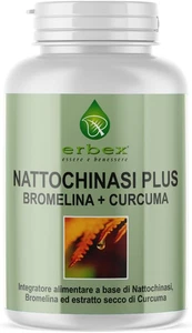 ERBEX - Integratore a Base Di Nattochinasi, Bromelina E Curcuma Capsule Di Curcu - Foto 1 di 12