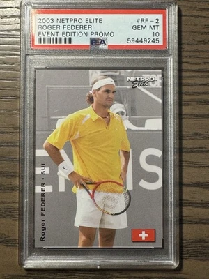 Roger Federer 2003 NETPRO ELITE EVENT EDITION PROMO #RF-2 PSA 10 - Image 1 of 2