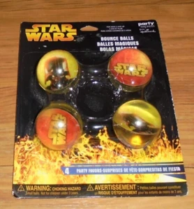 Star Wars Bounce Balls 4 Party Favors Hallmark 2007 - Picture 1 of 5