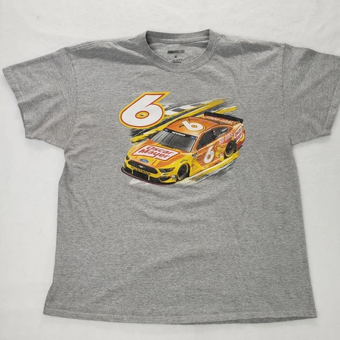 Ryan Newman #6 Oscar Mayer Fuel Tee Shirt Gray T-Shirt XL Cover