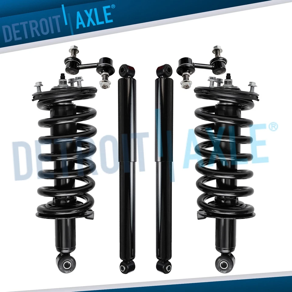4WD 6pc Front Struts Rear Shocks Sway Bar Links Kit for 2004 - 2015 Nissan Titan - Image 1 of 4