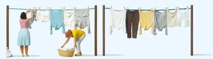NEW 2025 RELEASE Preiser Figures #44936 G scale 1:22.5 TWO WOMEN HANGING LAUNDRY - Picture 1 of 1