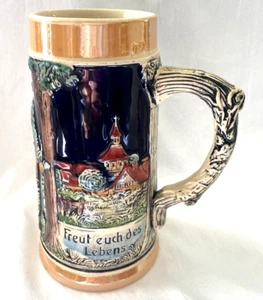 Authentic Western German Stein "Weil noch das Lampchengluht" - Picture 1 of 11