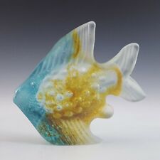 Isle of Wight Studio / Harris Blue & Yellow Glass Fish Sculpture