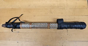Vintage Intarsien Marokkanisches Mosaik Kamel Peitsche nur Griff - Bild 1 von 4