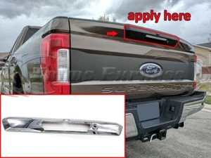 Ford F-250 Super Duty 2017-2020 cromada manija portón trasero con orificio LED 1 pieza - Imagen 1 de 2