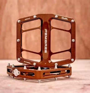 Pembree D2A MTB Flat Pedals Bronze/ Copper Made in UK - Picture 1 of 3