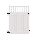 Barrette Outdoor Living Closed Picket Fence Gate5 Ft.w X 6 Ft. H Vinyl In White