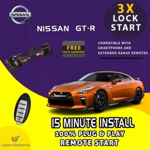 Smartphone App + Factory Plug & Play Remote Start fits 2009-2016 Nissan GT-R - Picture 1 of 7