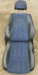 MGF MGTF Black Leather / Blue Alcantara Seat Right UK Drivers Side - Picture 1 of 4