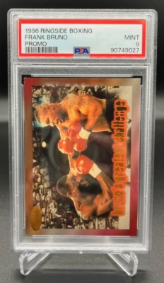 1996 Ringside Boxing Frank Bruno w/ Mike Tyson Promo Rookie Card PSA 9 MINT - Image 1 of 2