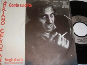 7" Adriano Celentano Conto su di te - German Lyrics Soundtrack Bingo Bongo #6346 - Imagen 1 de 1