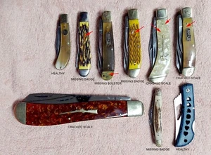 Pocket knives folders set of NINE KNIVES - Picture 1 of 4