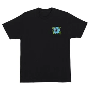 Santa Cruz Skateboards Shirt Screaming Hibiscus Dot Black - Picture 1 of 2