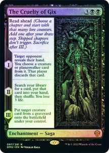 The Cruelty of Gix FOIL - 087/281 - Rare - Dominaria United DMU MTG - Picture 1 of 1