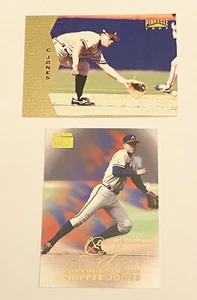 1997 & 1999 Pinnacle Skybox Chipper Jones Baseball Card Lot (2) Braves HOF - Picture 1 of 1
