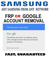 Samsung FRP Lock Google Account Removal/Reset All Models S10 S8 S9 S9+ NOTE Tabs