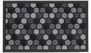 Felpudo Argos Home Scrape & Sorb Gris Pila Corta 75 x 45 cm Absorbe Humedad USADO - Imagen 1 de 4
