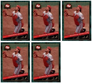 (5) 1994 Post Cereal Baseball #9 Darren Daulton Phillies Baseball Card Lot