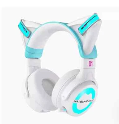 Hatsune Miku Headset YOWU Limited Edition Cat Ear Vocaloid Bluetooth Headphones - Image 1 of 4