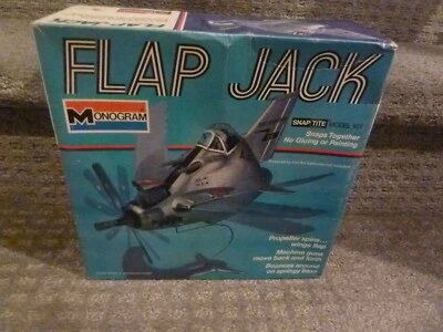 Flap Jack Model Plane 1973 Monogram Mattel Snap Tite Model Kit #7503 BRAND NEW - Image 1 of 4