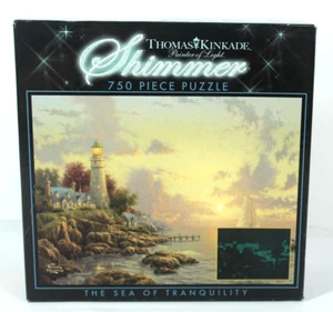 Das Meer der Ruhe Thomas Kinkade Schimmer 750-teiliges Puzzle neu versiegelt - Bild 1 von 4