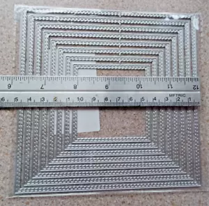 Troqueles de corte meta de 8 capas cuadradas con costuras de hasta 15 cms de diámetro NUEVO - Imagen 1 de 1