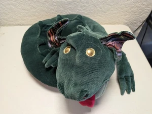 RAR Vintage Plüsch Charleen Kinser 1986 Dragon II Schluck 23/400 grün beschädigt  - Bild 1 von 9
