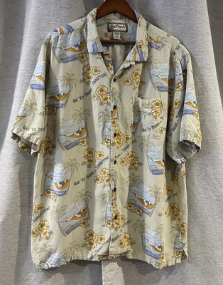 Big Dogs Resort Wear Get 'Er Done Tomorrow Hawaiian Hammock Redneck Size XL - Image 1 of 4