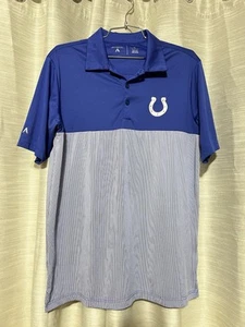 Antigua-Royal Blue/White Stripes/ Embroidered Indy COLTS Logo-Polo Shirt-MEDIUM - Bild 1 von 9