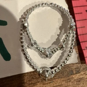 Barbie Doll Gray Necklace Clothing Accessories BoxE9 - Picture 1 of 2