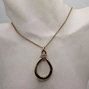 Collar colgante marca Fossil tono dorado joyería de moda - Imagen 1 de 5