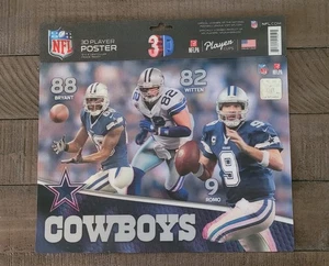 Dallas Cowboys 3D Player Poster Featuring 3 Dallas Cowboys!!! - Picture 1 of 1