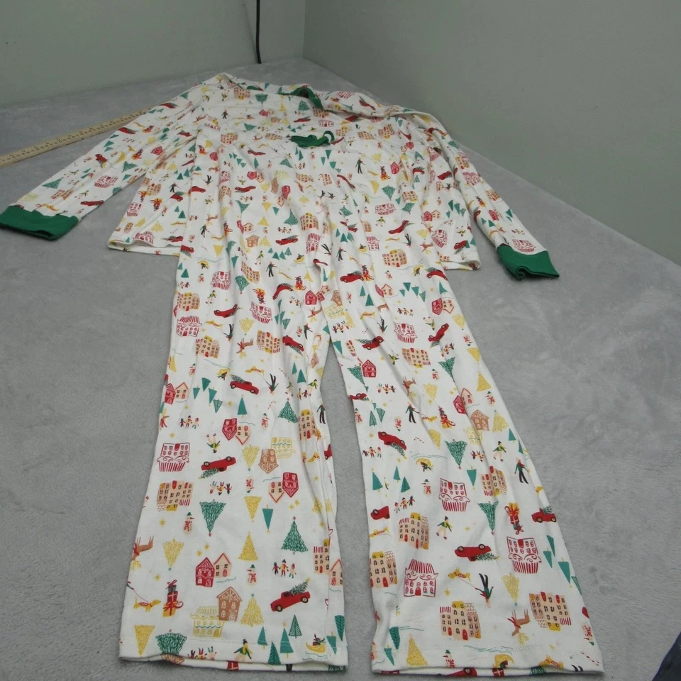 Lauren Conrad 2 piezas Pijama Hombres 2XL Alto 38x31 Cuerda Navidad AOP Suave Vacaciones Foto 1 de 4