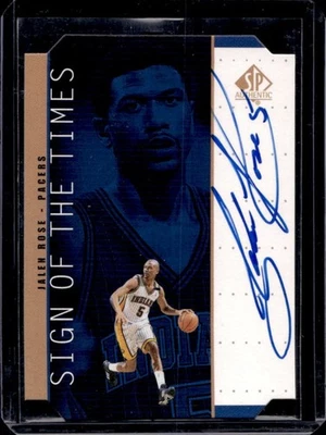 1998-99 SP 正品 Jalen Rose 时代标志青铜签名 #JR 步行者 — 第 1/2 张图片