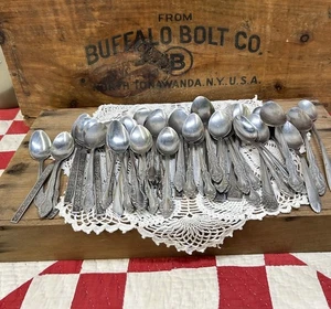 Lot Of 43 pcs Assorted Spoons Silverware Stainless Vintage Mixed Sizes Random - Picture 1 of 4