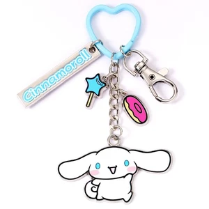 Hello Kitty Cinnamoroll Keyring with Charms by The Carat Shop - Picture 1 of 3