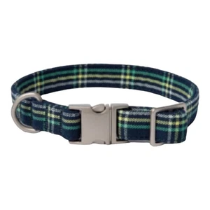 NEW Boots & Barkley XL DOG COLLAR Navy Blue Stripe 1"x 20-30" German Shepherd - Picture 1 of 6